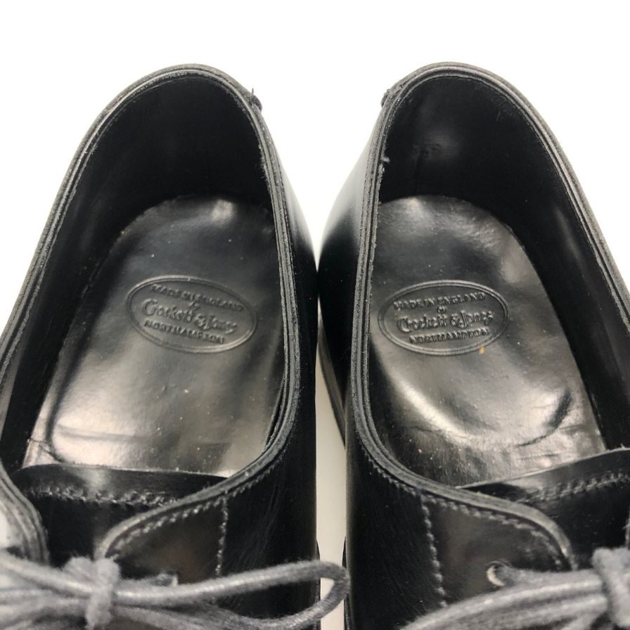 クロケット&ジョーンズ オードリー レザーシューズ 29447 ストレートチップ サイズ7.5D メンズ ブラックカーフ CROCKETT&JONES AUDLEY ビジネスシューズ 約26.0cm【LA】【中古】