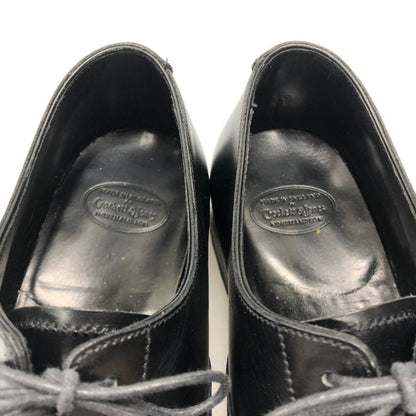 クロケット&ジョーンズ オードリー レザーシューズ 29447 ストレートチップ サイズ7.5D メンズ ブラックカーフ CROCKETT&JONES AUDLEY ビジネスシューズ 約26.0cm【LA】【中古】