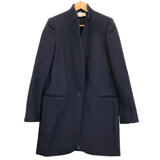美品◆ステラマッカートニー ミドルコート 1B ウール ネイビー レディース サイズ40 STELLA McCARTNEY 【AFA8】