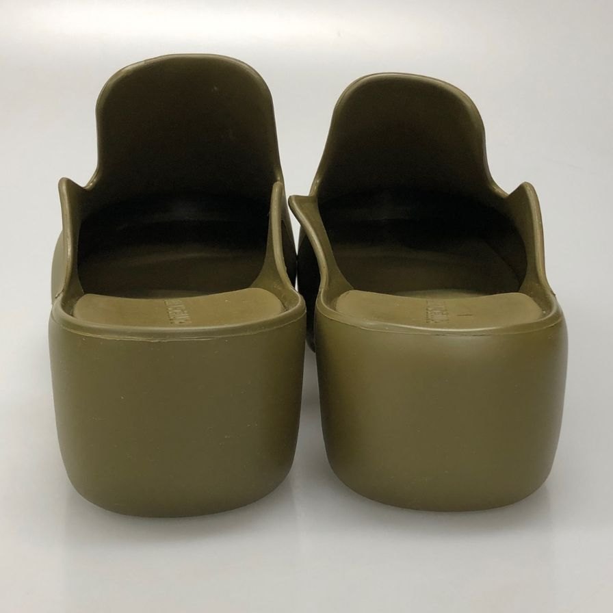 ボッテガヴェネタ サンダル フラッシュ スリッパ ラバー グリーン系 メンズ サイズ42 BOTTEGA VENETA 約27.0cm【AFD9-2】