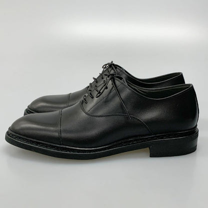 パラブーツ ジョセフ別注 ストレートチップ グレインレザーリスレザーコンビ ブラック サイズUK7 PARABOOT JOSEPH ビジネスシューズ 約25.5cm【LA】【中古】