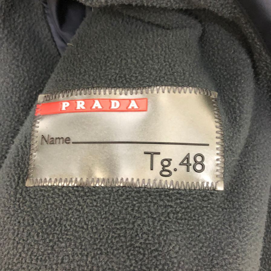 美品◆プラダスポーツ ゴアテックス ブルゾン ネイビー メンズ サイズM相当 PRADA 【AFA18】