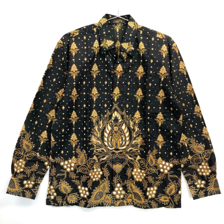美品◆バティックシャツ 総柄 半袖1点 長袖3点 4点セット サイズ表記なし 【AFB32】
