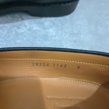 ジャランスリワヤ コインローファー 98324 カーフ ブラック メンズ サイズUK6 Jalan Sriwijaya ローファー 約24.5cm【LA】【中古】