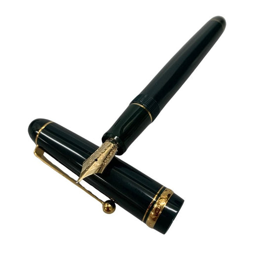 極美品◆パイロット 万年筆 カスタム74 ペン先14K-585 ダークグリーン PILOT【AFI18】