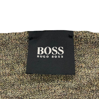 美品◆ヒューゴボス サマーニット カーキ メンズ サイズ52 HUGO BOSS 【AFB20】