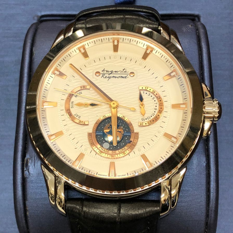 オーガストレイモンド マゼラン クオーツ 軌道衛星 AR7782.3 白文字盤 AUGUSTE REYMOND【AFI4】