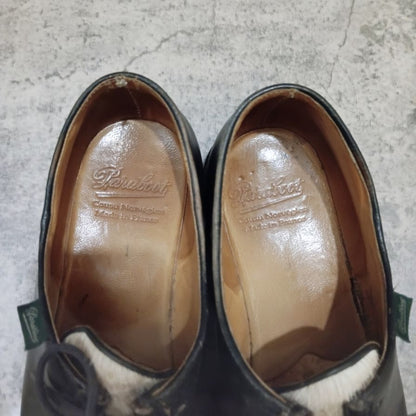パラブーツ レザーシューズ ミカエル チロリアンシューズ ポニー ブラック メンズ サイズ42 PARABOOT ビジネスシューズ 約26.5cm【LA】【中古】