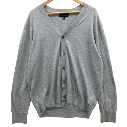 美品◆ブルックスブラザーズ カーディガン スピーマコットン グレー XL メンズ Brooks Brothers 【AFB8】