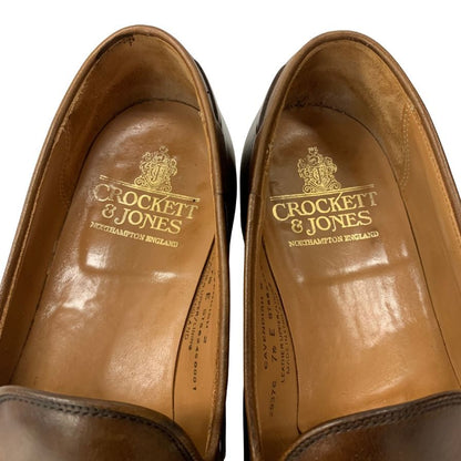 クロケット&ジョーンズ レザーシューズ タッセル ローファー キャベンディッシュ2 メンズ ブラウン サイズUK7.5E CROCKETT&JONES CAVENDISH2 約26.0cm【AFC1】