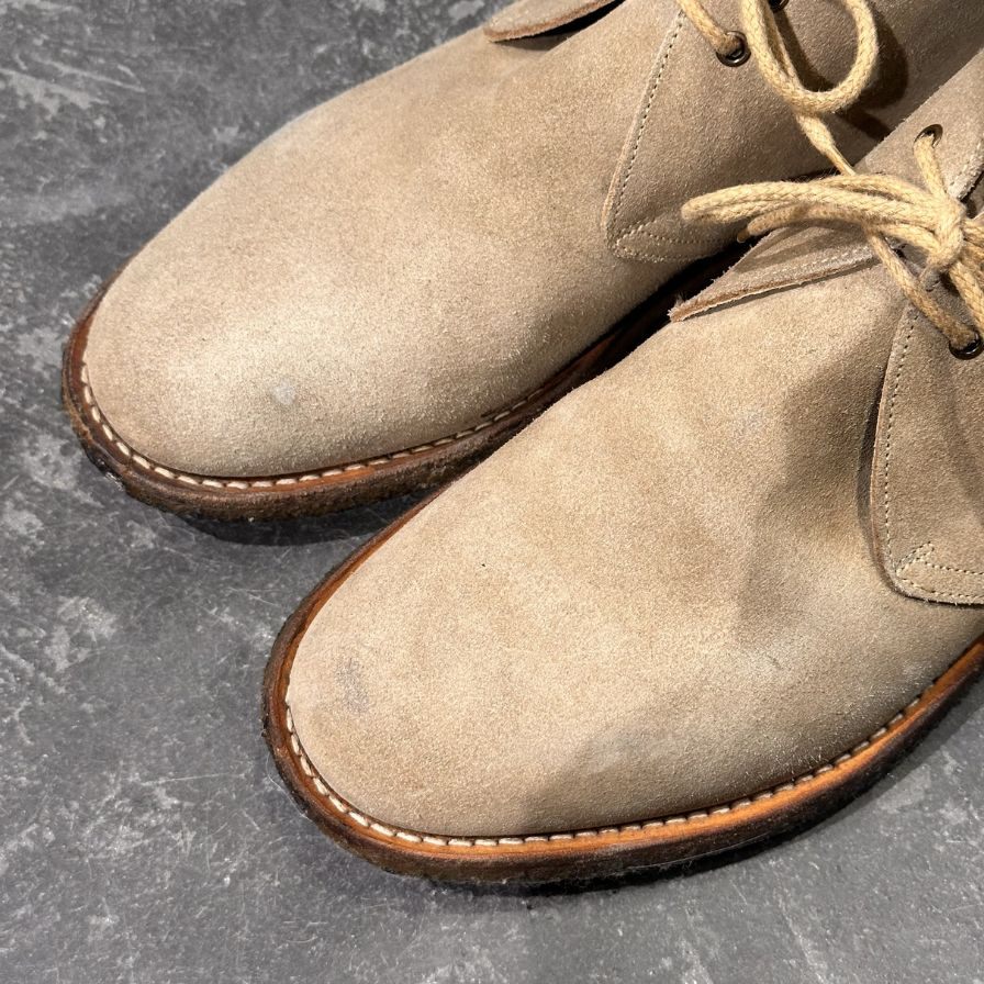 チャーチ チャッカブーツ サハラ スエード 4都市 81ラスト ベージュ サイズUK60G メンズ Church's ブーツ 約24.5cm【LA】【中古】