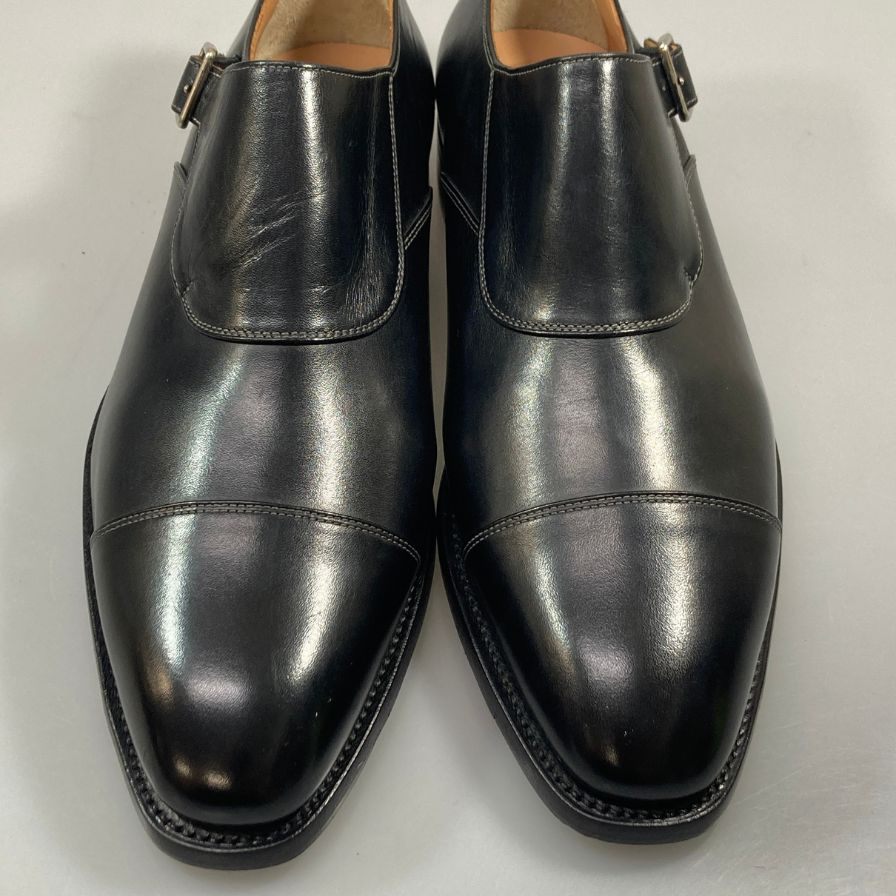 スコッチグレイン シングルストラップ ストレートチップ 0287 メンズ サイズ24cm ブラック SCOTCH GREAIN 約24.0cm【AFC48】