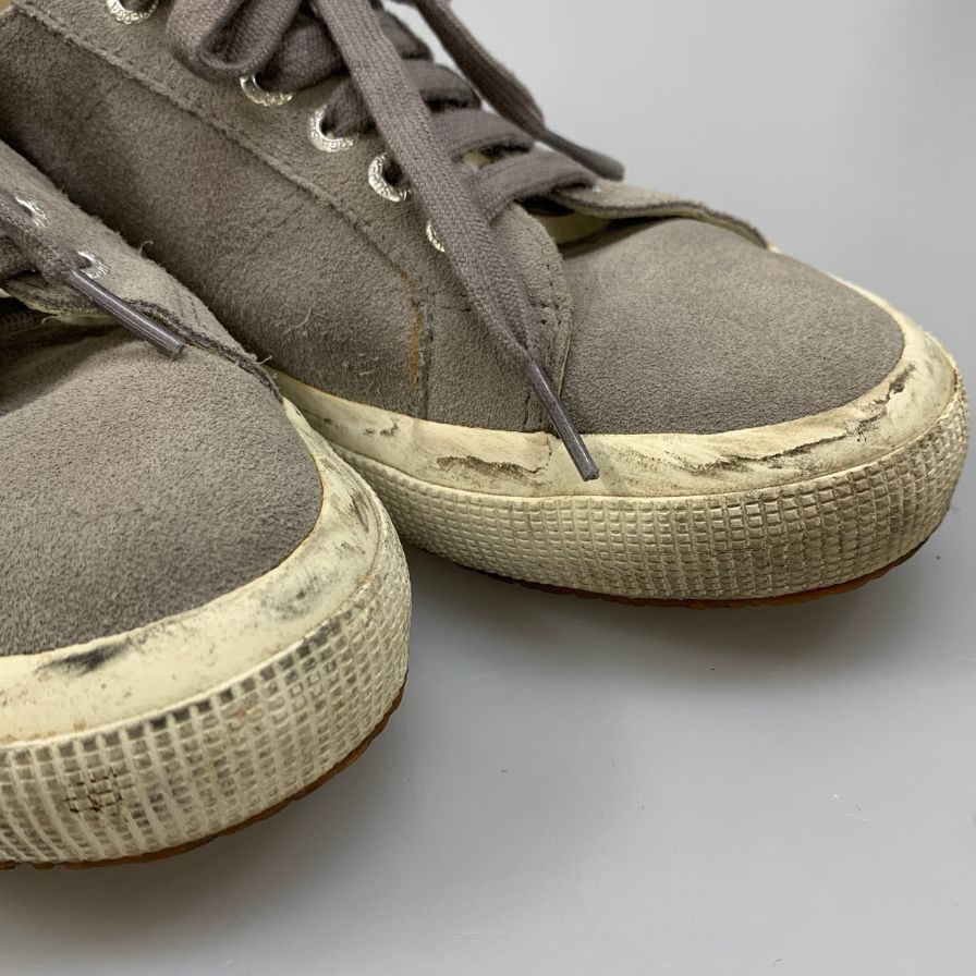 スペルガ スニーカー スエード メンズ グレー サイズ41 SUPERGA 約26.0cm【AFC40】
