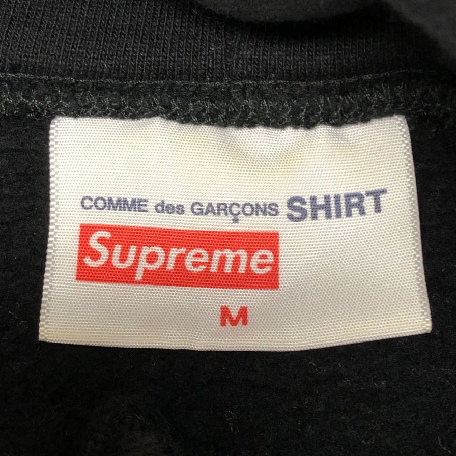 美品◆シュプリーム コムデギャルソン パーカー スプリットボックスロゴ サイズ M supreme 【AFB12】