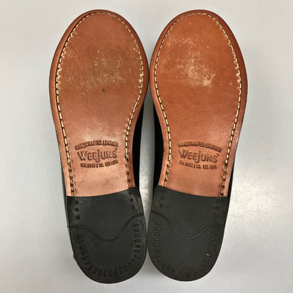 ジーエイチバス ローファー ウィージャンズ サイズ6 メンズ ブラック ホワイト G.H.Bass&Co. WEEJUNS LARSON 約24.5cm【AFD5】