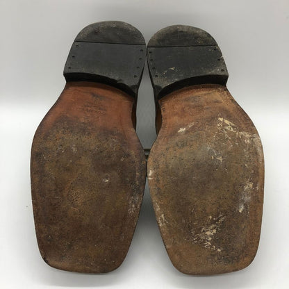 ザ スーツ カンパニー スクエアトゥ カーフ メンズ ブラウン サイズ39 THE SUIT COMPANY 約24.5cm【PTM4】