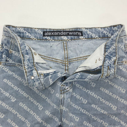 アレキサンダー ワン デニム ショートパンツ ゴロ レディース サイズ25 インディゴ alexanderwang 【AFB22】