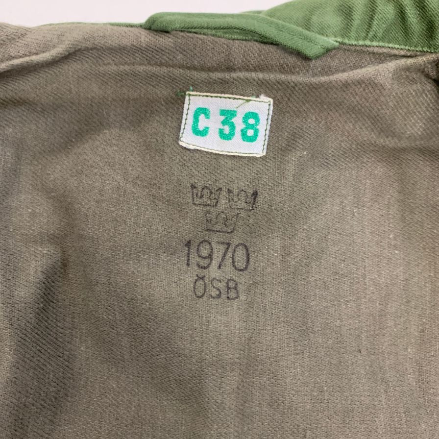 中古◆スウェーデン軍 ミリタリージャケット M-59 フィールドジャケット 1970年製 サイズC38 【AFF23】