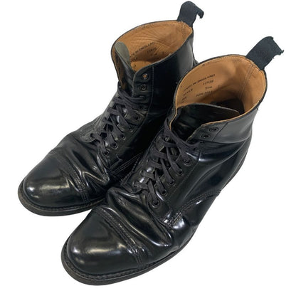 サンダース ミリタリーダービーブーツ 1595B ブラック メンズ サイズUK7 Sanders 約25.5cm【AFC44-2】