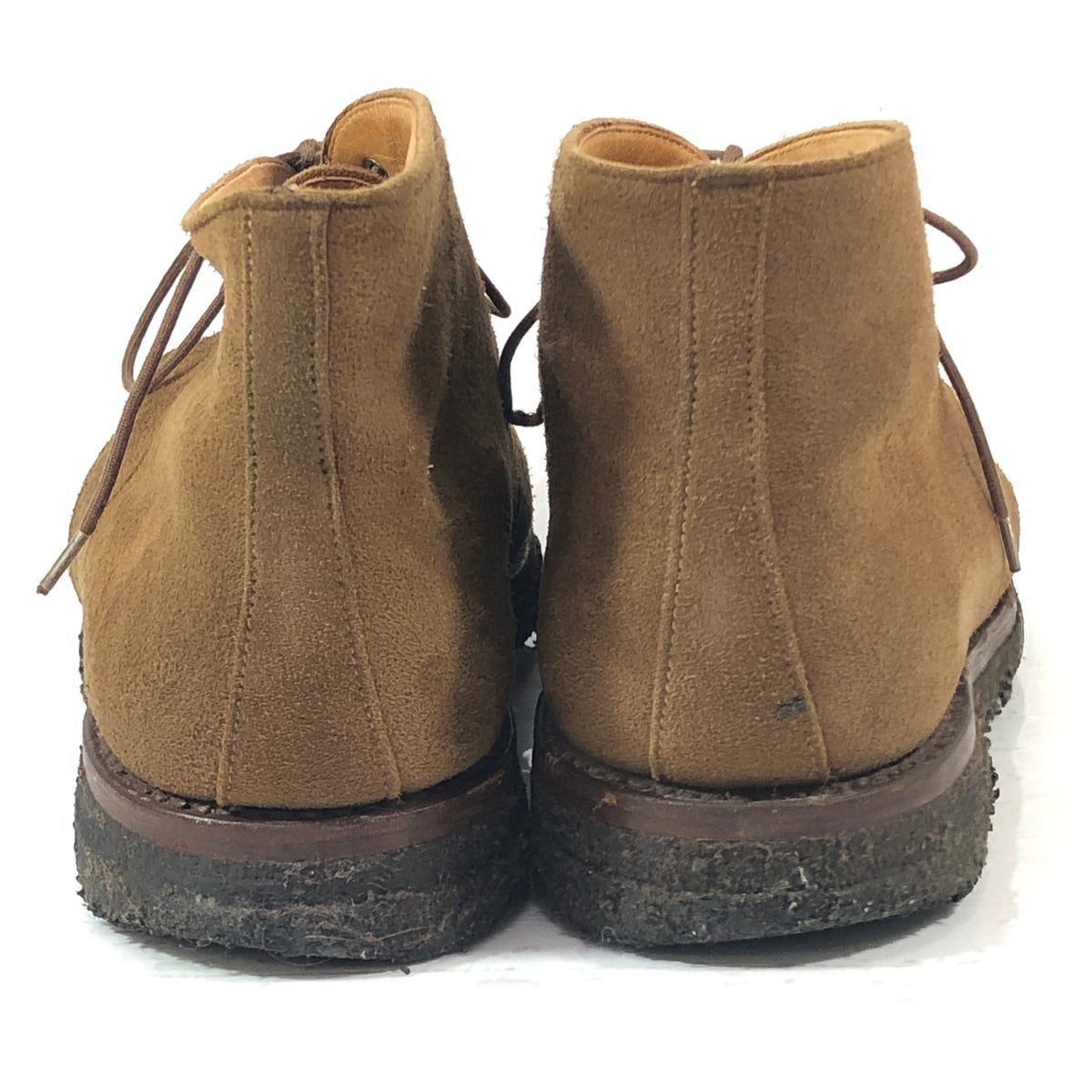 クロケット＆ジョーンズ チャッカブーツ グレンコー スエード ブラウン メンズ サイズUK8E Crockett&Jones ブーツ 約26.5cm【LA】【中古】