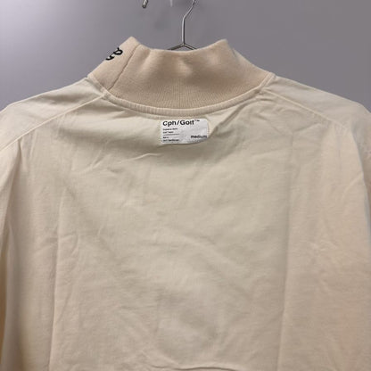 中古◆キャプテンズヘルムゴルフ モックネックTシャツ ベージュ サイズM メンズ Cph/Golf 【AFB44】