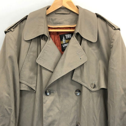 美品◆ロンドンフォグ バルカラーコート 70S グレージュ メンズ サイズ40 LONDON FOG 【AFA24】