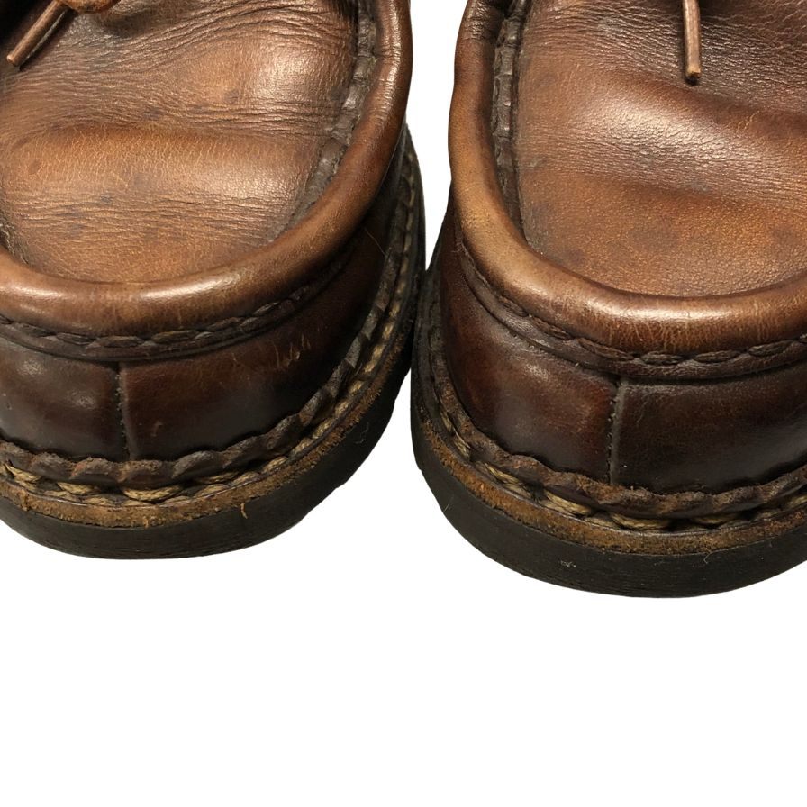 パラブーツ レザーシューズ ミカエル チロリアン リスレザー サイズ40 メンズ マロン PARABOOT MICHAEL2 約24.5cm【AFC17】