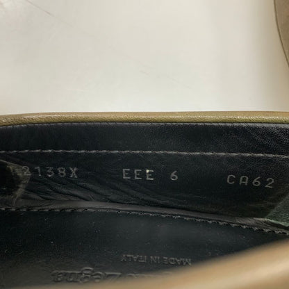 エルメネジルドゼニア ドライビングシューズ ビット ローファー レザー ブラウン メンズ サイズ6 Ermenegildo Zegna 約24.0cm【AFC3】