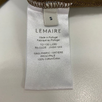 美品◆ルメール タートルネック ロングスリーブ Tシャツ カーキ サイズS 長袖 LEMAIRE 【AFB47】