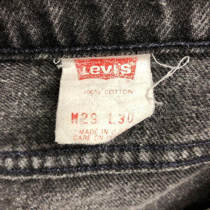 リーバイス デニム 506 STUDENT 90S ボタン裏554 USA製 ブラック レディース W27 L30 LEVI’S 【AFB20】