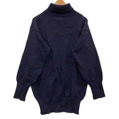 美品◆ニッフィー ニット タートルネックニット ウール サイズM メンズ ブルー Niffi 【AFB2】