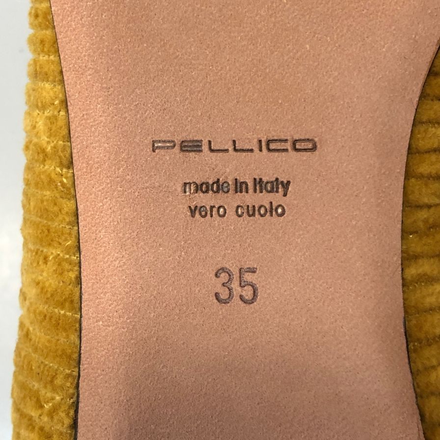 ペリーコ パンプス ANIMA  スタッズ サイズ35 イエロー系 PELLICO 約21.5cm【AFD8】