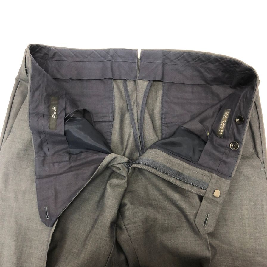 ユナイテッドアローズ スラックス スリムフィット ネイビー メンズ サイズ50 UNITED ARROWS 【AFB27】