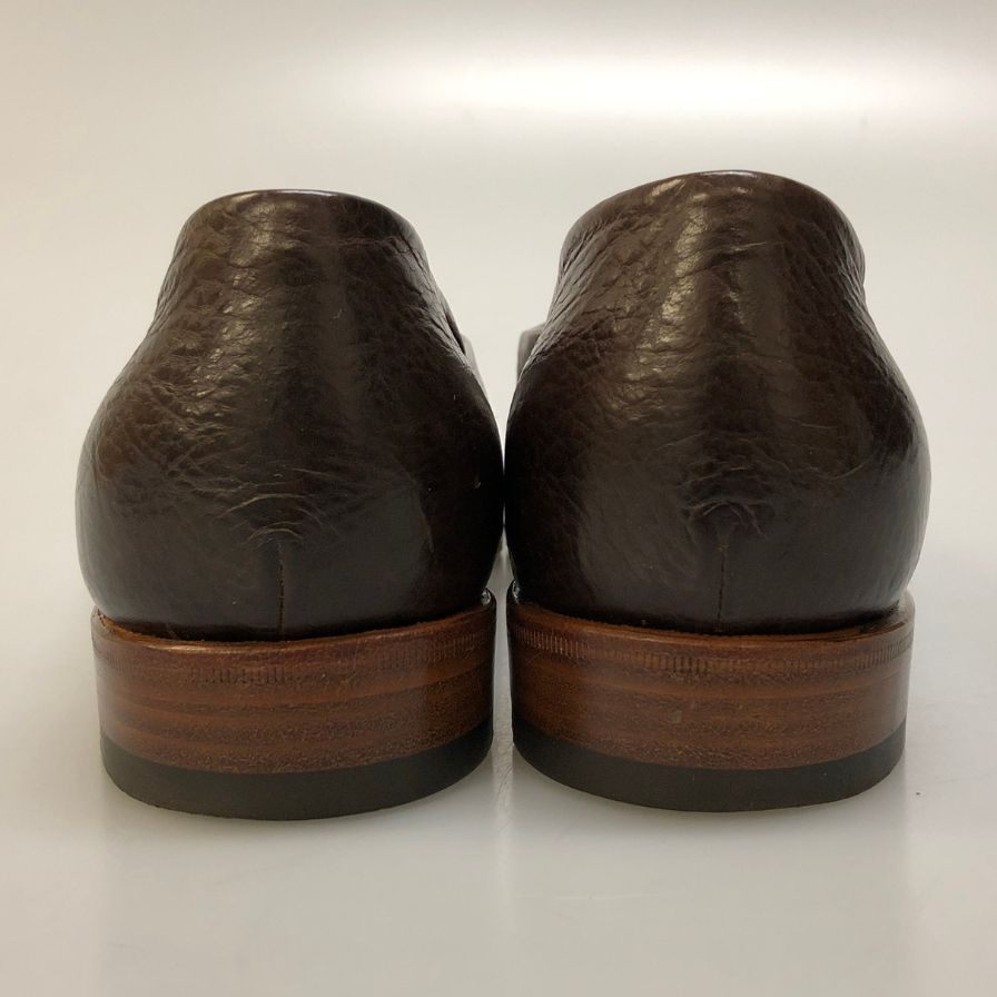 フラテッリジャコメッティ ローファー スリッポン シボレザー ブラウン サイズ40.5 F.LLI Giacometti 約25.5cm【AFC29】