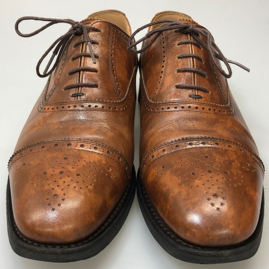 スコッチグレイン シャインオアレインIII 2720 BR 24.0 3E セミブローグ キャップトゥ ブラウン SCOTCH GRAIN SHINE OR RAIN 約24.0cm【AFD5】