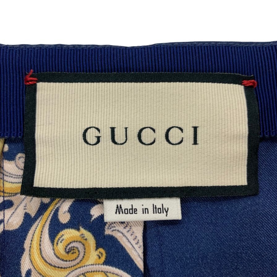 グッチ スカート シルク 花柄 409370 サイズ38 レディース 総柄 GUCCI【AFB39】