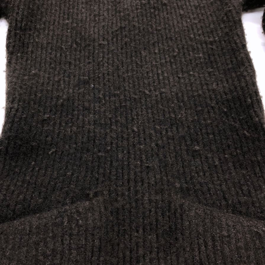 中古■アレキサンダーワン ワンピース 22FW ウール カシミア ニット 長袖 変形 ロング丈 ブラウン レディース サイズXS Alexander Wang 【AFB6】