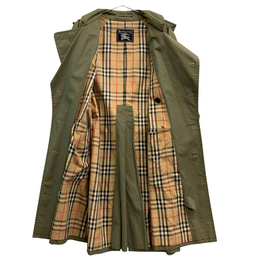 中古■バーバリー トレンチコート 90 旧タグ 玉虫色 メンズ サイズM Burberry 【AFA24】