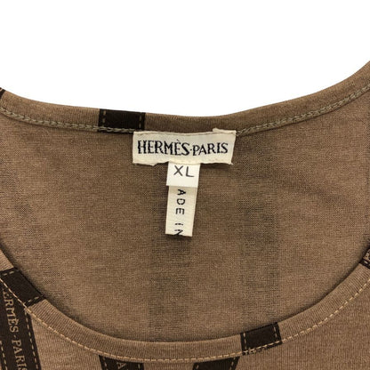 極美品◆エルメス マルジェラ期 長袖Tシャツ ボルデュック ブラウン レディース サイズXL HERMES 【AFB41】