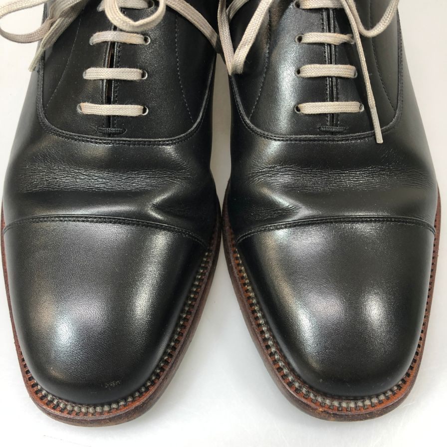 スコッチグレイン レザーシューズ 426 ストレートチップ カーフ ブラック系 24.5 メンズ SCOTCH GRAIN 約24.5cm【YB4】