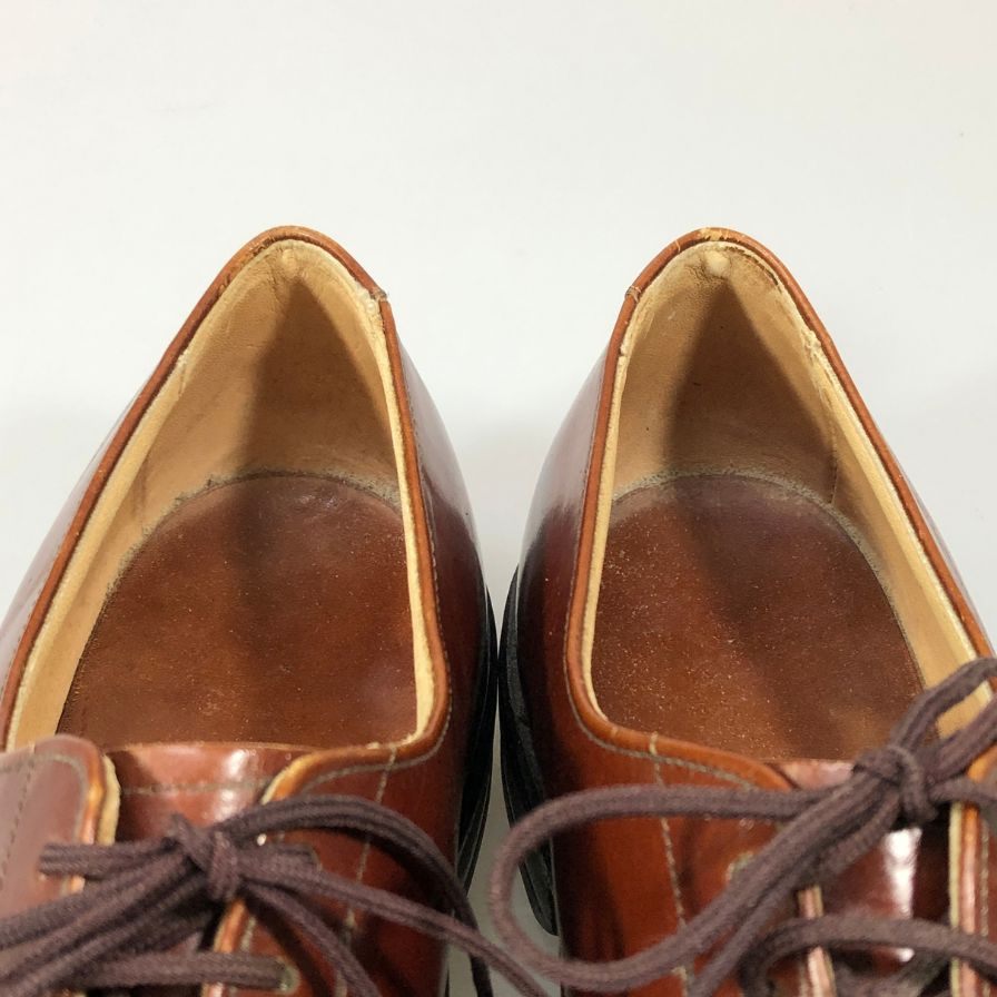 アレンエドモンズ レザーシューズ キャップトゥ 24774 ガラスレザー ブラウン メンズ サイズ US9C ALLEN EDMONDS 約27.0cm【PTM5】