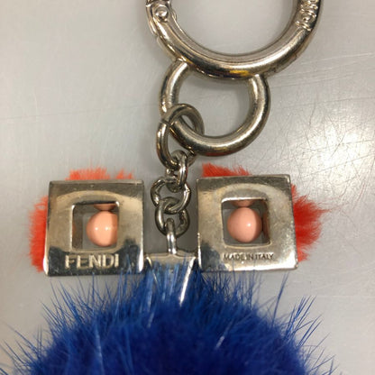 フェンディ モンスターチャーム キーホルダー ブルー FENDI【AFI18-3】【中古】