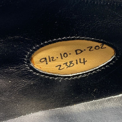 エドワードグリーン パース レザーシューズ Uチップ ダービー カーフ ブラック サイズUK9.5 EDWARD GREEN ビジネスシューズ 約28.5cm【LA】【中古】