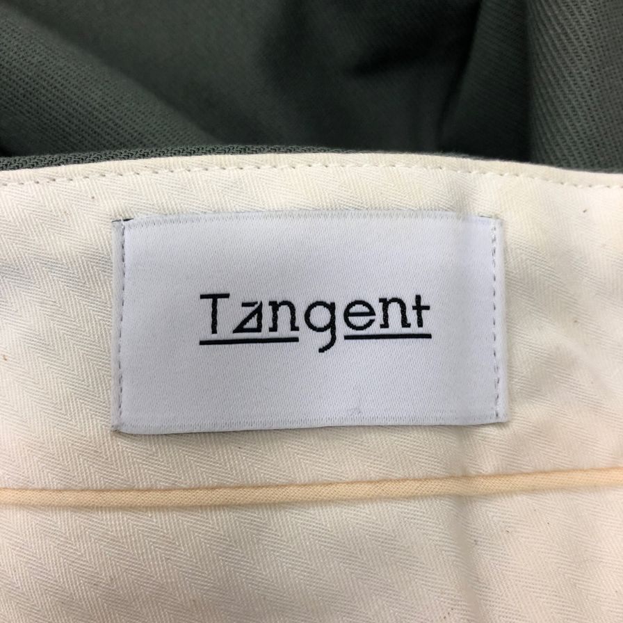 タンジェント スラックス  コットン パンツ メンズ カーキ 46  TANGENT 【AFB36】