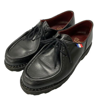 パラブーツ レザーシューズ ミカエル チロリアン トリコロールタグ サイズ39.5 メンズ ブラック PARABOOT MICHAEL ビジネスシューズ 約24.5cm【LA】【中古】
