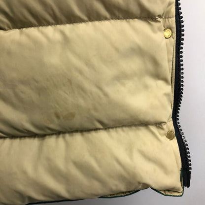 中古◆エディーバウアー ダウンジャケット 80年代 黒タグ ロゴボタン グリーン メンズ サイズ不明 Eddie Bauer 【AFF19】