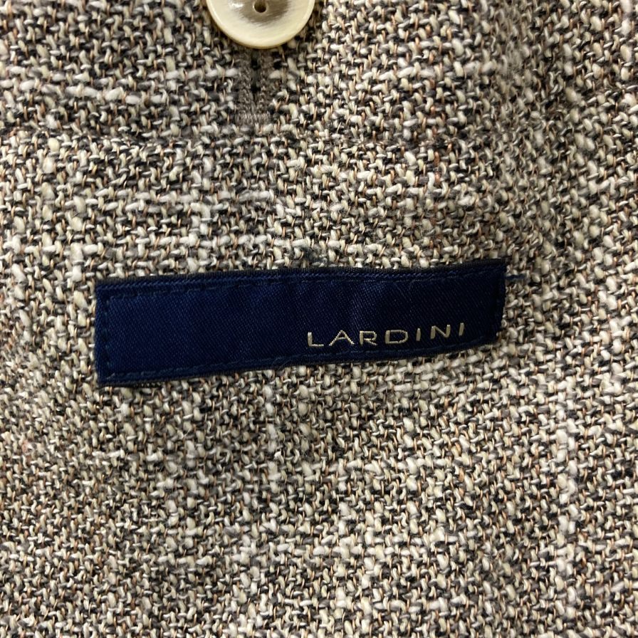 中古◆ラルディーニ 3B テーラードジャケット ブラウン系メンズ サイズ48 LARDINI 【AFB26】