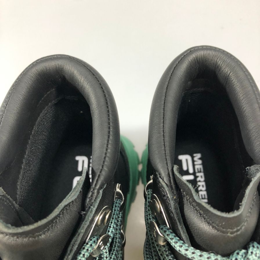 メレル ブーツ トレッキングブーツ Bristol MID レディース サイズ24.5 ブラック グリーン系 MERRELL 約24.5cm【AFD5】