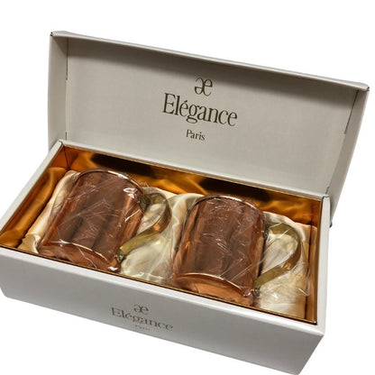 エレガンス パリ 銅製マグカップ 2個入り ELEGANCE PARIS【AFI28】【中古】