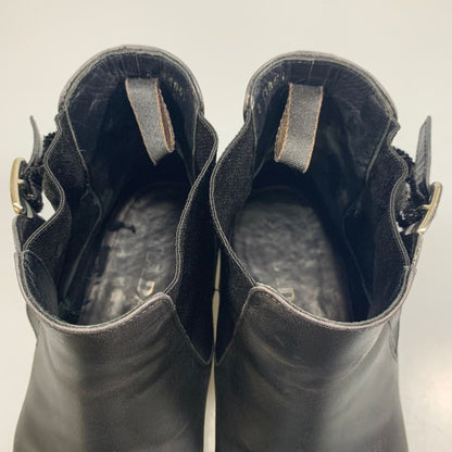 プラダ サイドゴア ブーツ  サイドストラップ メンズ サイズ8 ブラック PRADA 約27.0cm【AFC31】